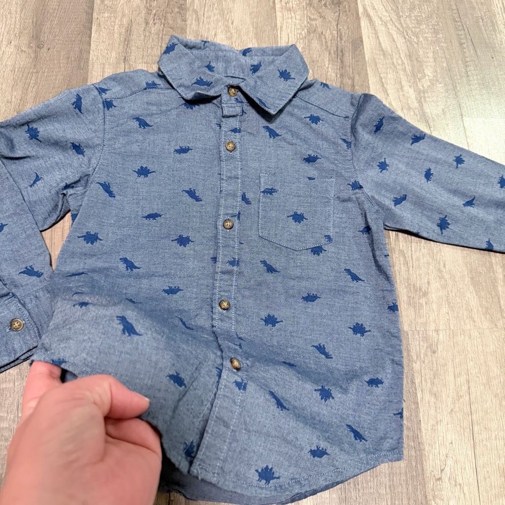 Carter's Toddler Boy's Button Up Shirt, Size 3T - Picture 3 of 5
